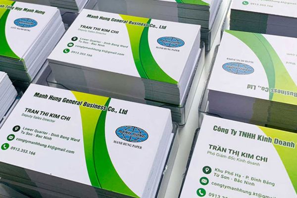 In card visit tiếng anh chuyên nghiệp giá tốt tại Hà Nội