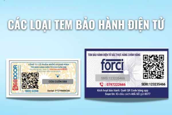 Mẫu tem bảo hành điện tử giá rẻ, chất lượng cao tại Hoa Long