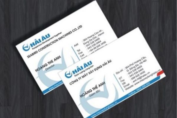 In card visit tiếng anh chuyên nghiệp giá tốt tại Hà Nội