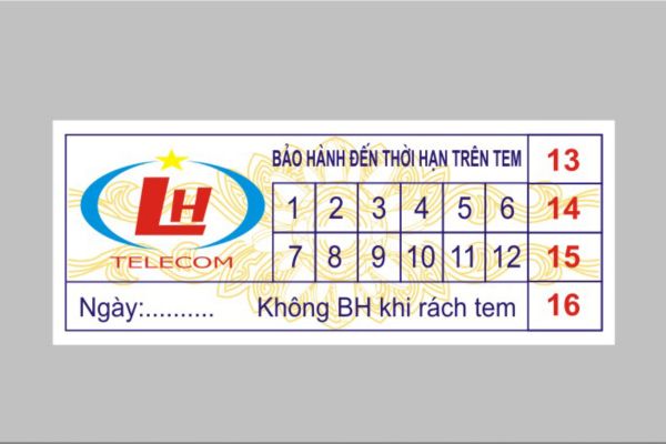 Lưu ý khi in tem bảo hành chất lượng