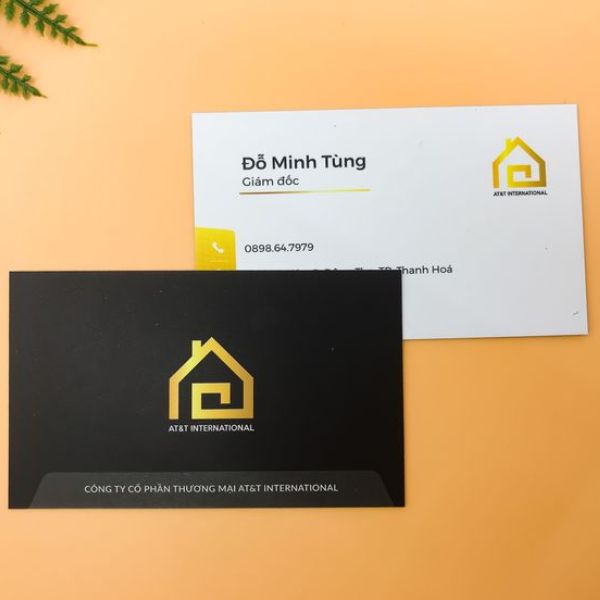 In card visit nôi thất giá rẻ, thiết kế theo yêu cầu tại In Hoa Long