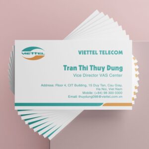 In card visit viettel đẹp mắt tại Hà Nội