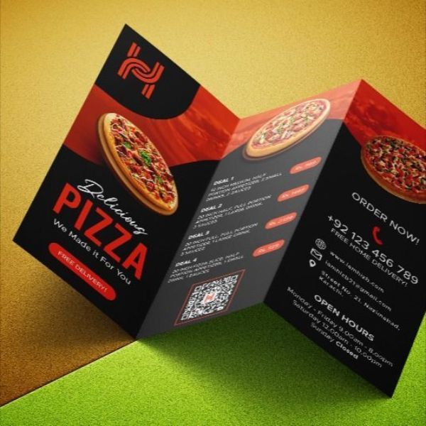 In brochure pizza giá rẻ, mẫu đẹp tại In Hoa Long