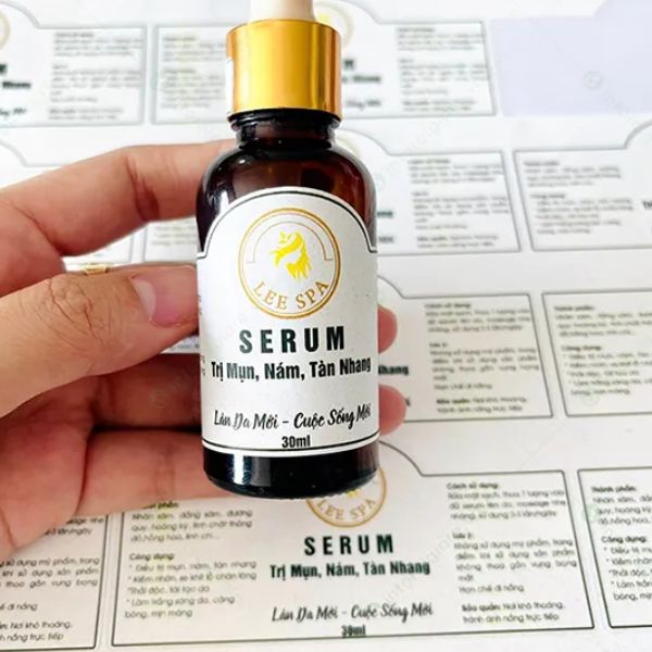 In tem nhãn serum giá rẻ, mẫu đẹp tại In Hoa Long