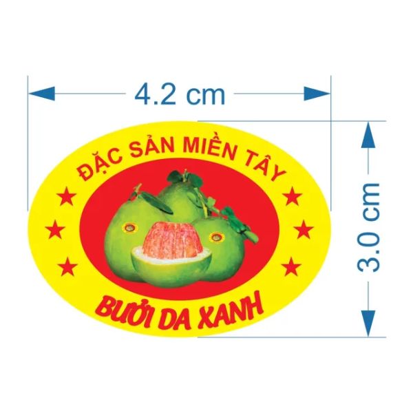 In tem nhãn bưởi giá rẻ, lấy nhanh tại Hà Nội