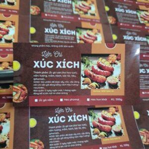 In tem nhãn xúc xích tại Hà Nội