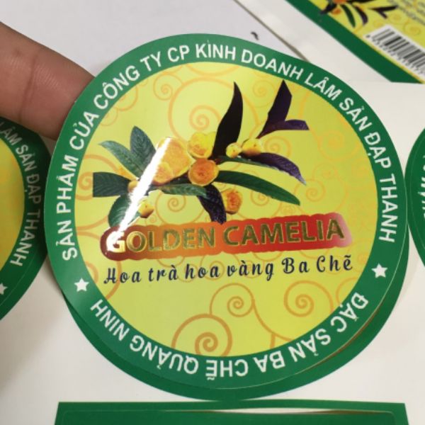 In tem trà hoa giá rẻ, lấy nhanh tại In Hoa Long