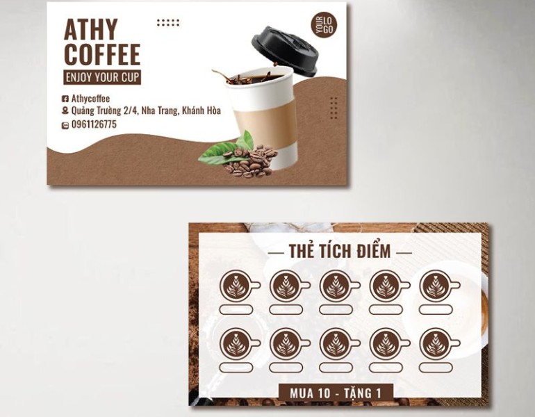 In thẻ tích điểm cà phê theo yêu cầu