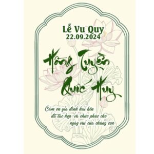 In thiệp cảm ơn đám cưới đẹp mắt