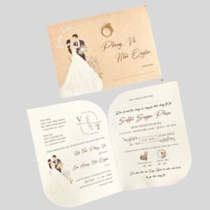 In thiệp mời gấp đôi giá rẻ tại Hà Nội
