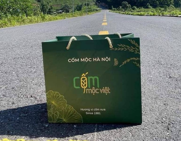 In túi giấy đựng cốm nâng cao giá trị thương hiệu