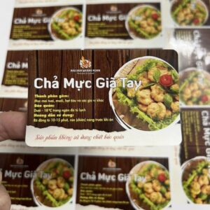 In tem nhãn chả mực giá rẻ, chất lượng cao tại Hà Nội