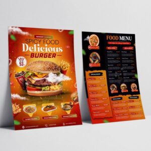 In tờ rơi hamburger giá rẻ, chất lượng cao tại Hà Nội