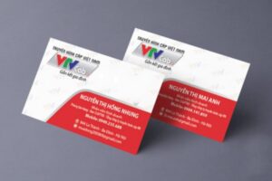 Tổng hợp các mẫu card visit truyền thông VTV báo chí đẹp mắt