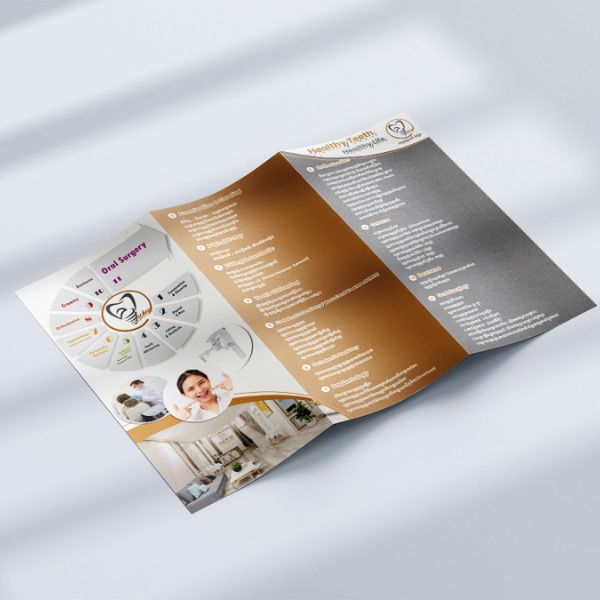 In brochure nha khoa giá rẻ, thiết kế theo yêu cầu tại Hà Nội