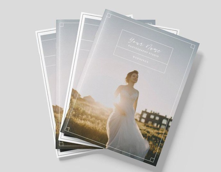 in catalogue ảnh viện áo cưới khổ A4