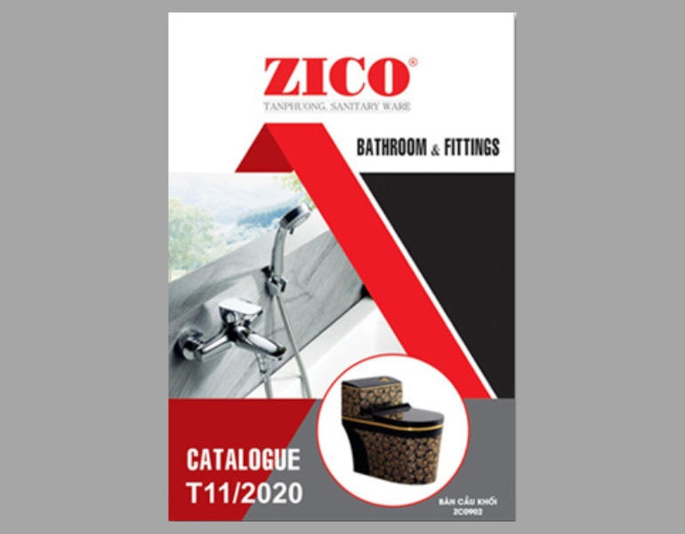 In catalogue thiết bị vệ sinh thiết kế sáng tạo