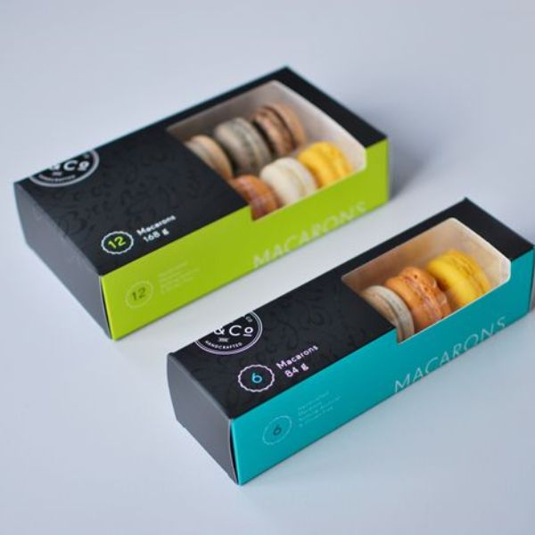 In hộp đựng bánh macaron giá rẻ, thiết kế theo yêu cầu tại In Hoa Long