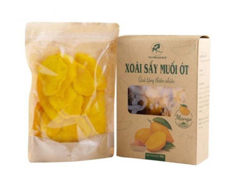 In hộp đựng xoài sấy dẻo nhanh chóng