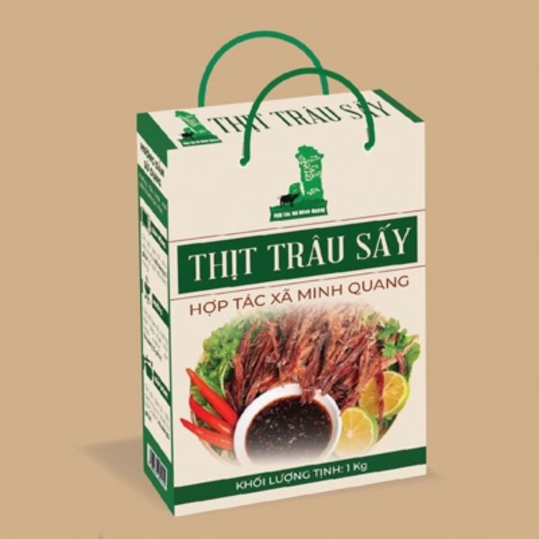 In hộp đựng thịt trâu sấy giá rẻ, thiết kế theo yêu cầu tại Hà Nội
