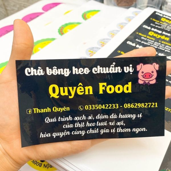 In tem chà bông heo giá rẻ, lấy nhanh tại In Hoa Long