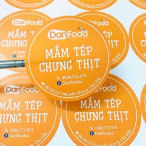 In tem mắm tép giá rẻ, lấy nhanh tại In Hoa Long