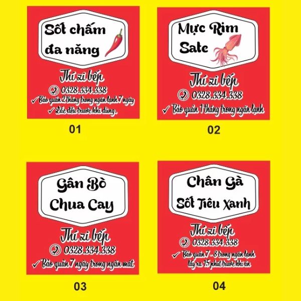 In tem nhãn nước sốt giá rẻ, lấy nhanh tại In Hoa Long