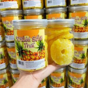 in Hoa Long nhận in tem nhãn dứa sấy lấy nhanh