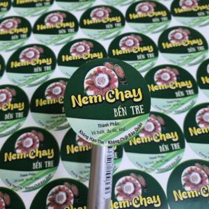 In tem nhãn nem chua giá rẻ, lấy nhanh theo yêu cầu tại Hà Nội