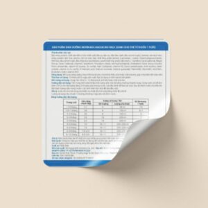 In tem phụ sữa bột đạt chuẩn tại Hà Nội