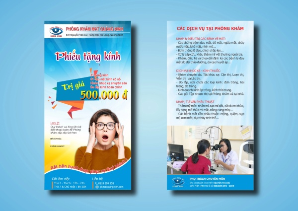 in Hoa Long in tờ rơi mắt kính đẹp