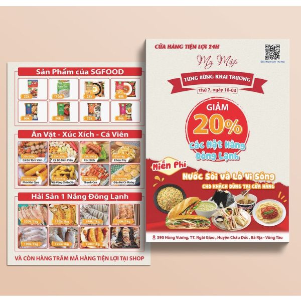 In tờ rơi menu giá rẻ, chất lượng cao tại In Hoa Long