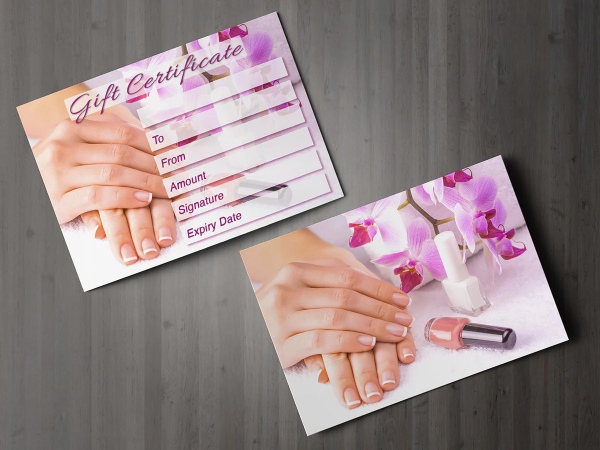 in Hoa Long nhận in voucher nail đẹp