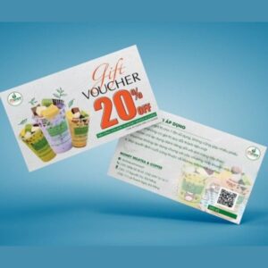 In voucher trà sữa giá rẻ, thiết kế theo yêu cầu