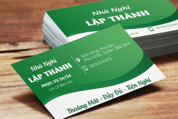Mẫu card visit khách sạn đẹp, chuyên nghiệp tại In Hoa Long