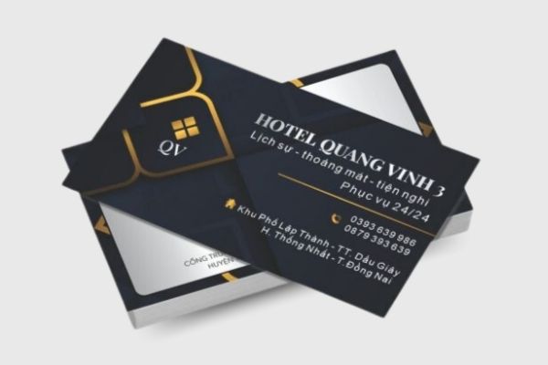Mẫu card visit khách sạn đẹp, chuyên nghiệp tại In Hoa Long