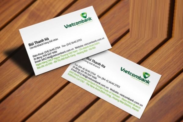 Mẫu card visit ngân hàng đẹp, chất lượng tại In Hoa Long