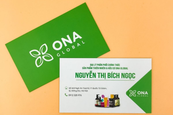 Mẫu card visit mỹ phẩm đẹp ấn tượng