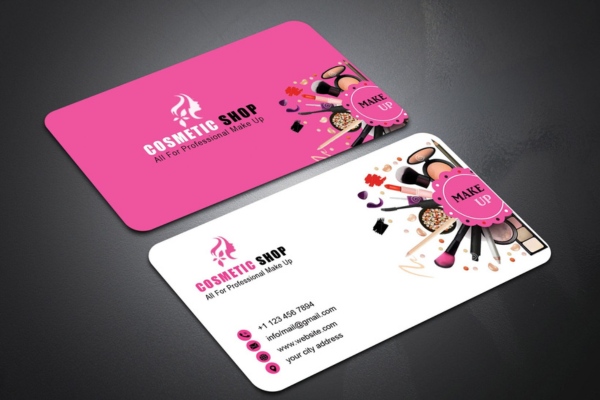 Mẫu card visit mỹ phẩm phong cách