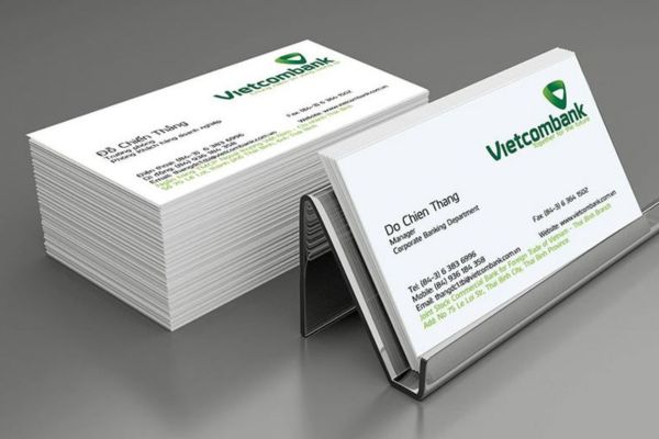 Mẫu card visit ngân hàng đẹp, chất lượng tại In Hoa Long