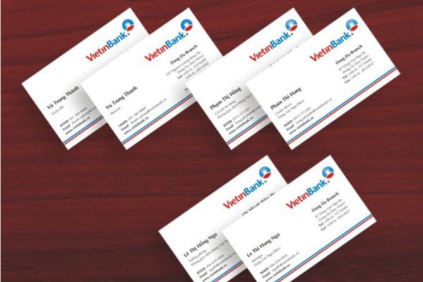 Mẫu card visit ngân hàng đẹp, chất lượng tại In Hoa Long