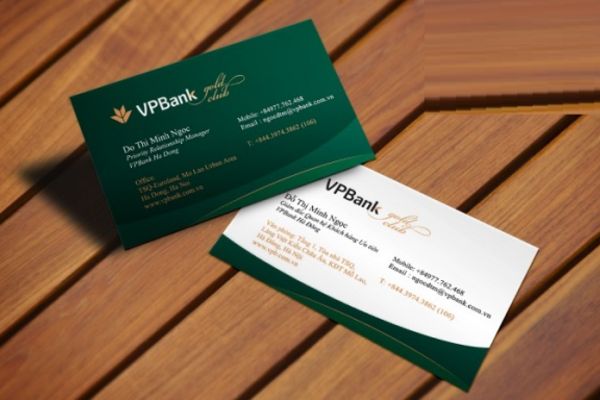 Mẫu card visit ngân hàng đẹp, chất lượng tại In Hoa Long