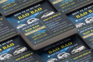 Mẫu card visit xe du lịch đẹp, thiết kế chuyên nghiệp tại In Hoa Long