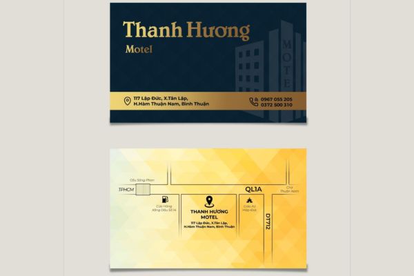 Mẫu card visit khách sạn đẹp, chuyên nghiệp tại In Hoa Long