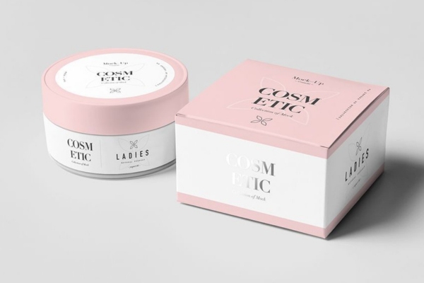 Mẫu hộp giấy đựng kem body vuông nhỏ