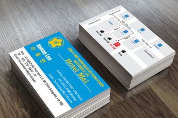Mẫu card visit khách sạn đẹp, chuyên nghiệp tại In Hoa Long