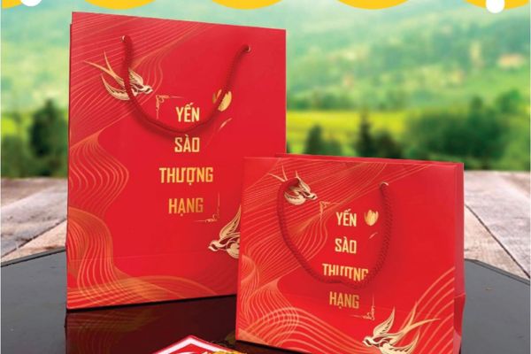 Mẫu túi giấy yến sào đẹp, chất lượng cao tại In Hoa Long