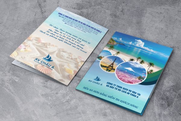 Mẫu kẹp file du lịch đẹp, thiết kế theo yêu cầu