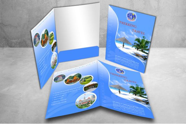 Mẫu kẹp file du lịch đẹp, thiết kế theo yêu cầu