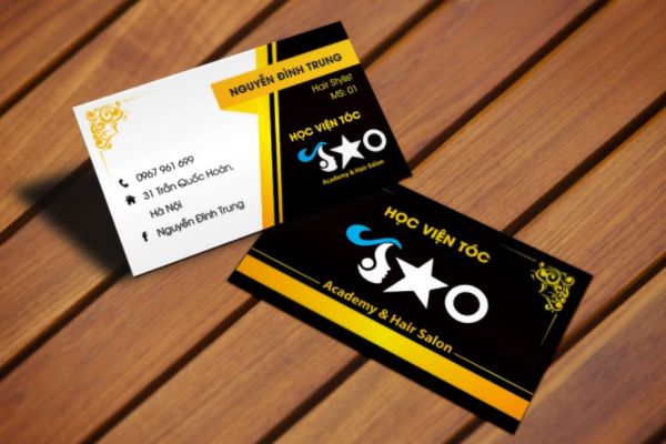 Mẫu card visit salon tóc đẹp, chuyên nghiệp tại Hà Nội